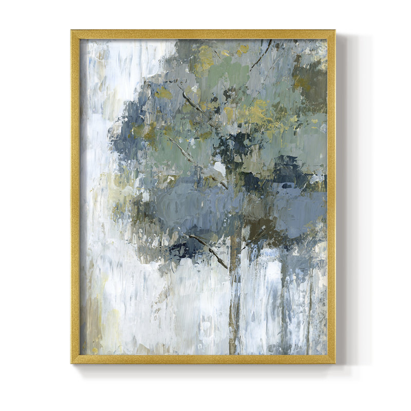 «Spring Tree II», reproduction encadrée - bois massif, H 21 po x l 17 po, Doré