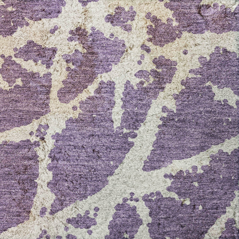 Tapis craquelé de première qualité ADS501, Mauve, 10 pi x 14 pi