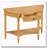 Half Moon Console Table with Drawer & Shelf-1997975612