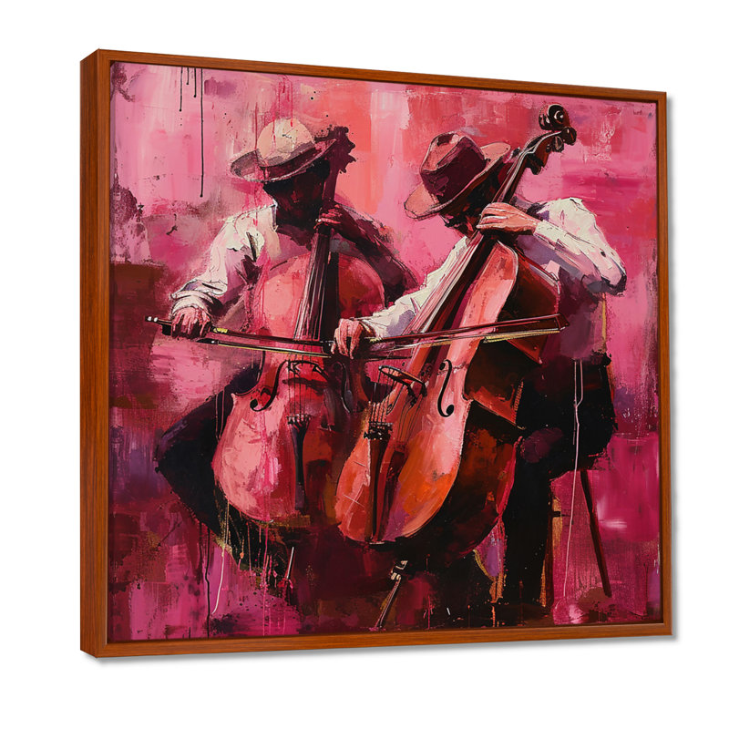Décoration murale chapeaux de contrebasse Magenta Jazz - Musicien, Métal métal, H 16 po x l 16 po x P 1 po