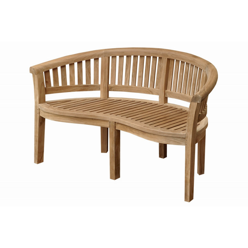 Curve Teak Garden Bench