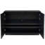 Modern Cosmo 48" Wide Matte Black Two-Door Chest With Pyrite Texture