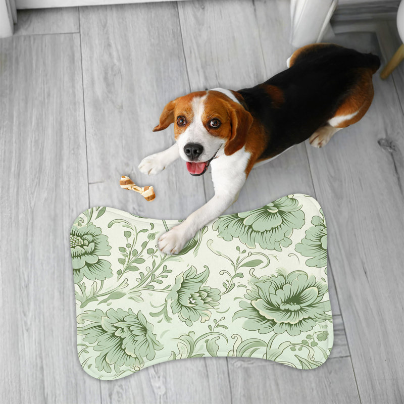 Soft Patterns - 1 Piece Bone Shape Feeding Mat
