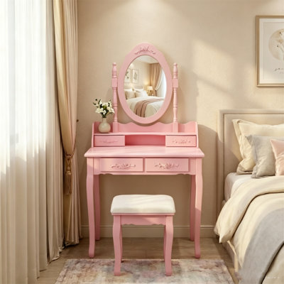 Ensemble de coiffeuse Pink Princess