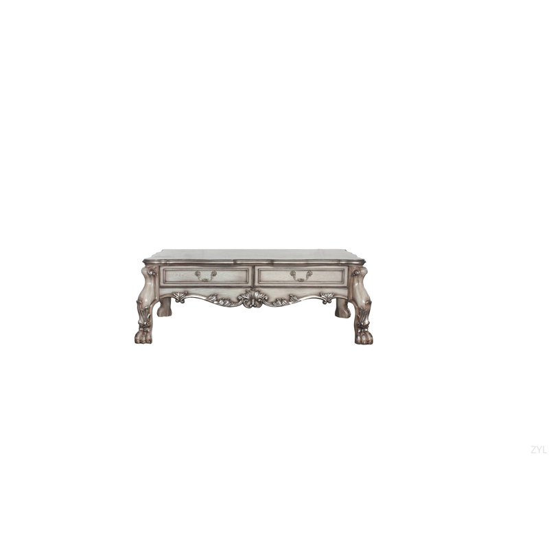 White Finish Coffee Table