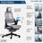 Ergonomic Executive Chair, Grey