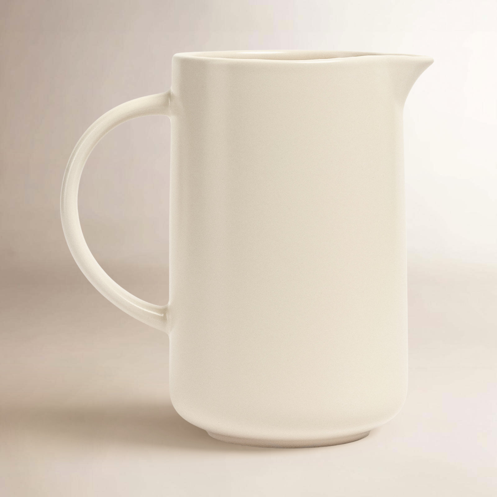 Stoneware Pitcher, Ivory