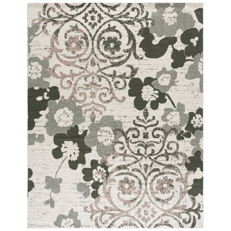 Braizlee Performance Floral Rug, Rectangle 8' x 10'