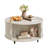 31.5" Modern Round Coffee Table With 360° Curved Sliding Door.-861738312