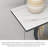 39.37" White;Black Rectangular Marble;Iron Console Table-1132564194
