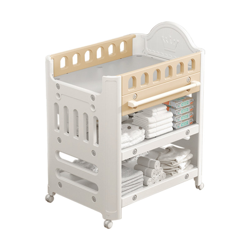 Kidkid Adjustable Baby Changing Table with Storage & Wheels