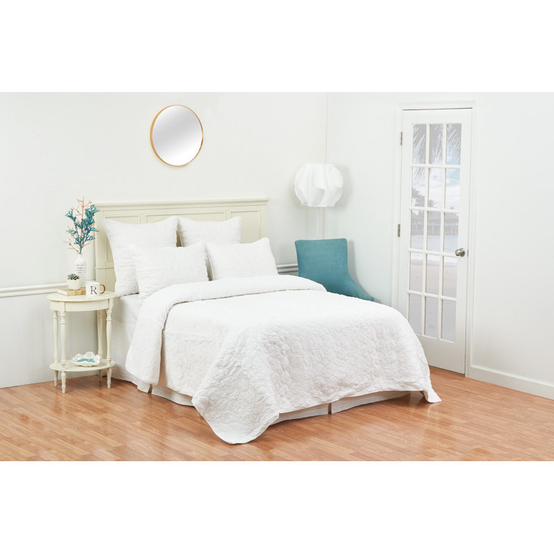 Melody Bedding Collection Mara Cotton Standard Sham, Euro, Cool Aqua