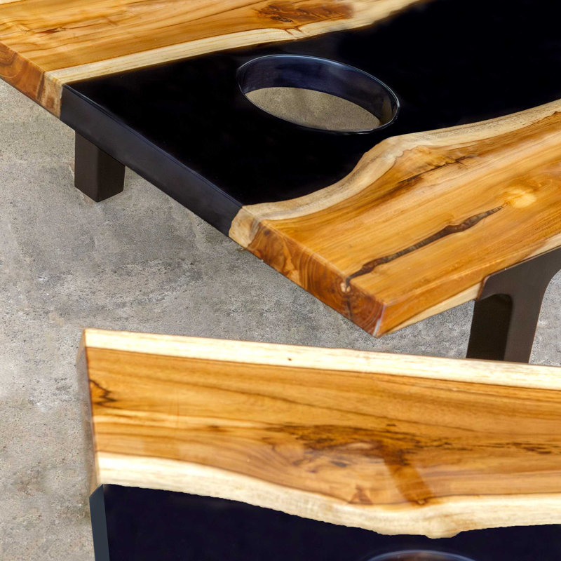 Uttermost Clearwood Black Cornhole Game Set/2