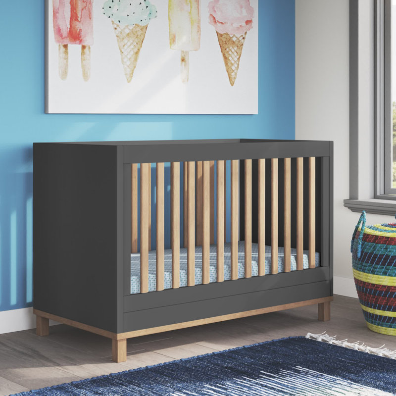 Cornett Cot Bed, Graphite/Oak