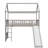 House Loft Bed With Slide, Twin Size-1828980567