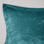 Édredon en velours bleu sarcelle pour lit double / grand Elegant-125962648-125962649