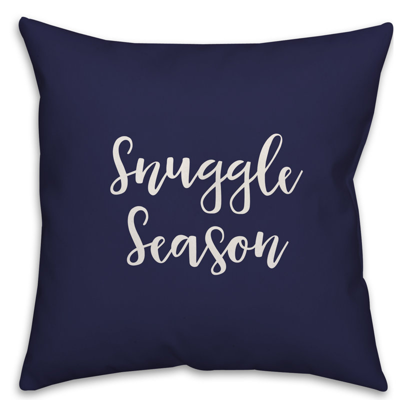  Coussin Snuggle Season, Bleu marine, Housse de coussin