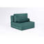 Canapé-lit pliable modulaire PlayCouch pour salon et chambre à coucher avec siège à extension instantanée, confortable et créatif avec siège central, vert.-129240177