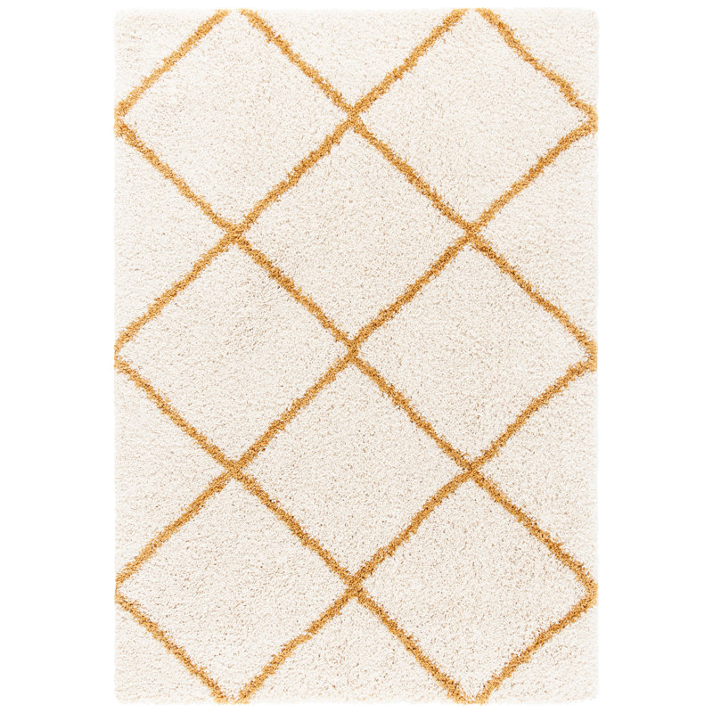 Tapis à motif géométrique Araujo-Espichan, Carré 4 pi