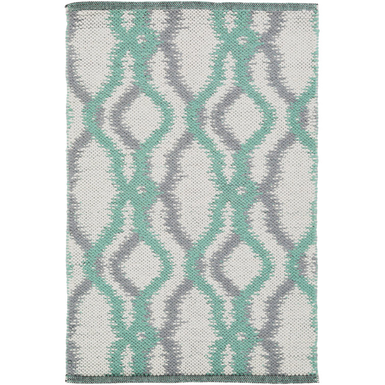 Tapis en laine tissé à la main et à plat Halycon