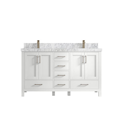 Ensemble de meuble-lavabo double 60 po Malibu
