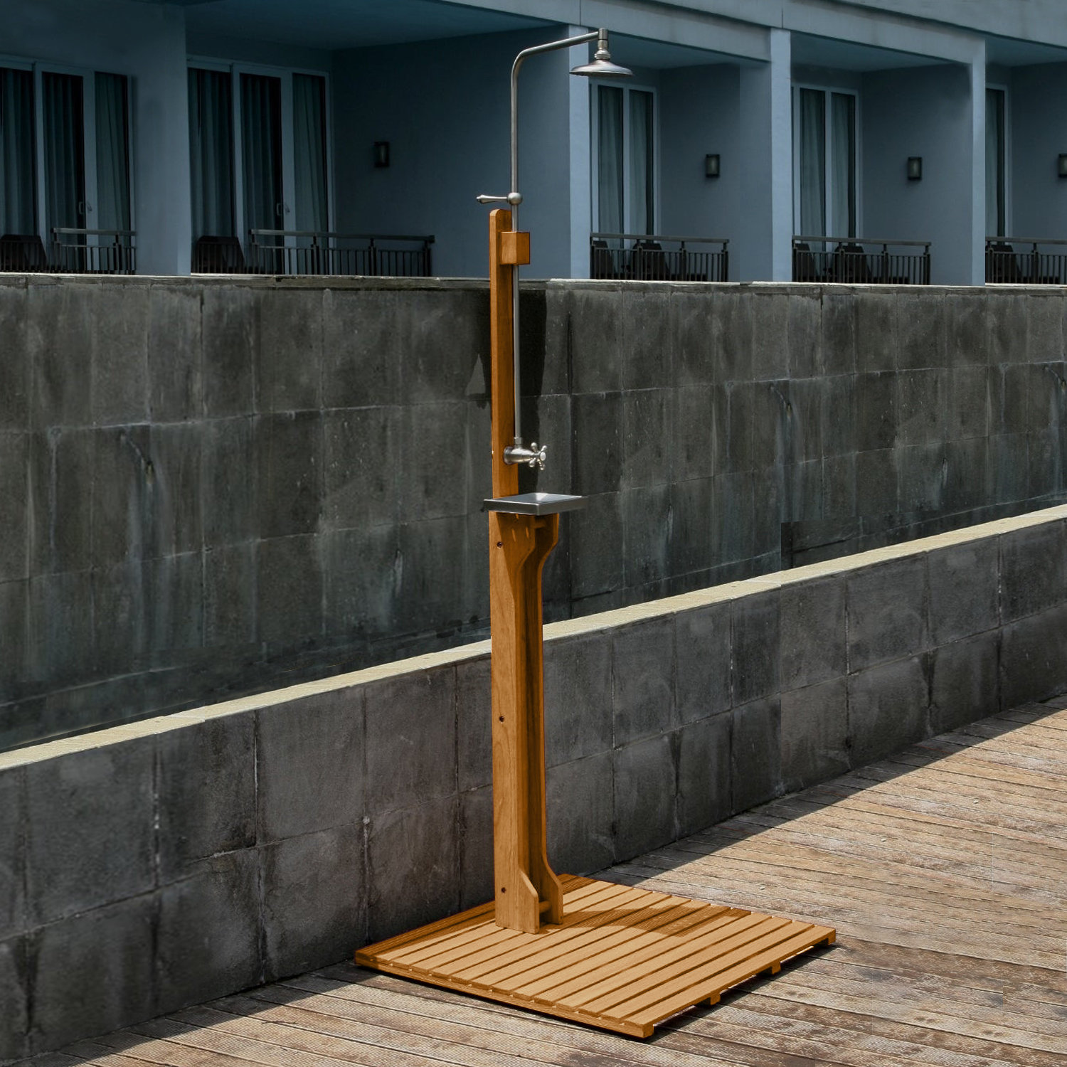 Cambridge Casual H Portable Teak Freestanding Outdoor