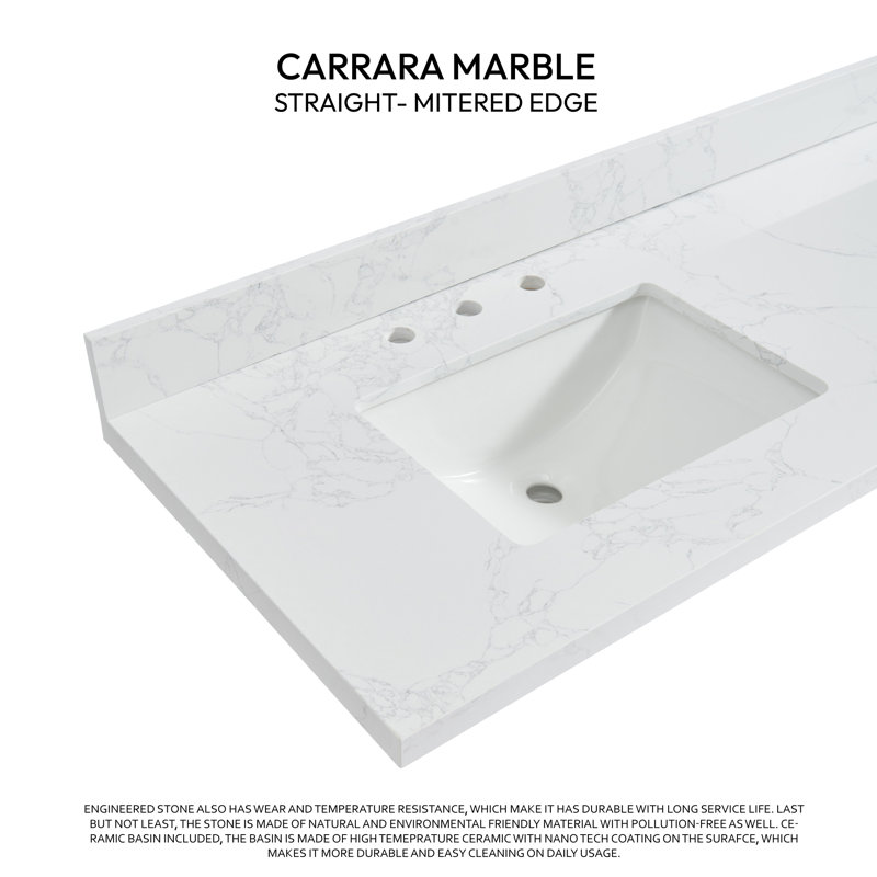 Jaen 73'' Reticulated Grey Stone Double Sink Vanity Top