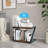 11.3'' H X 17.4'' W Desktop Printer Stand with Storage Shelf – Adjustable, Anti-Skid Feet, and Easy Assembly for Home & Office-110271147