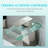 Led Bathroom Sink Faucet, Waterfall Spout, Manual Operation, Single Handle, One Hole Deck Mount, Hot Cold Water, Brushed Nickel Finish 3 Colors Changing Basin Knob Handles, Ceramic Filler, Side ,