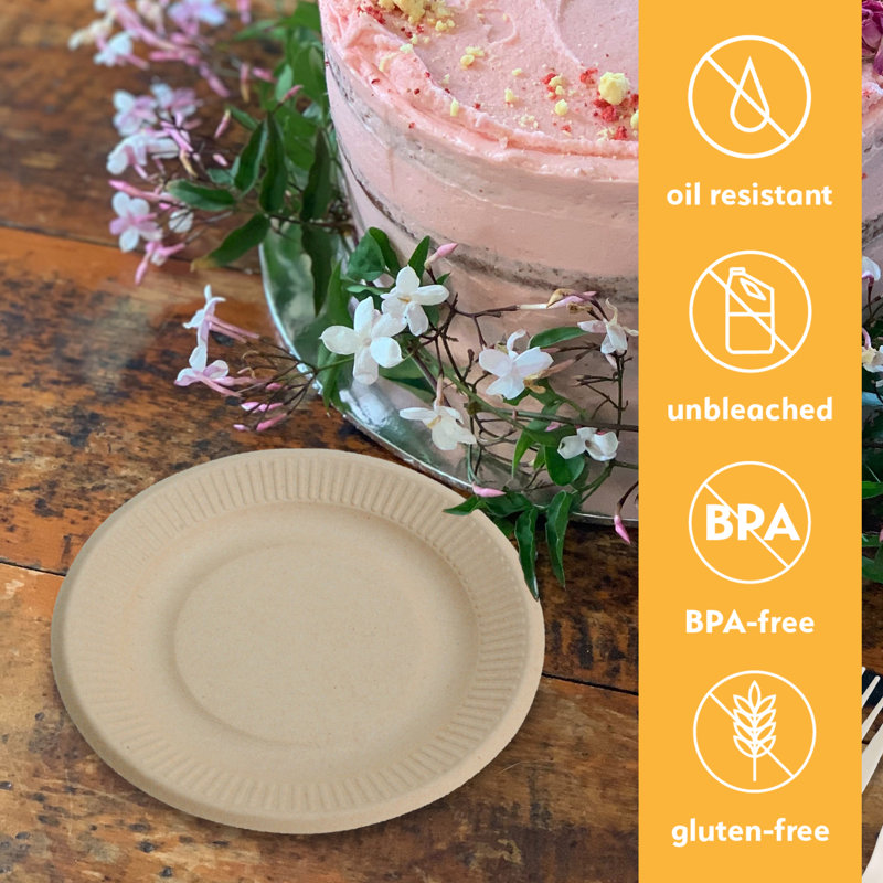 Disposable Bamboo Dessert Plate