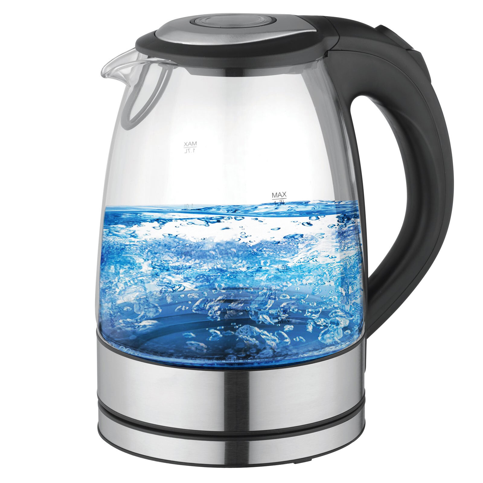 OVENTE 7.2-Cup White Stainless Steel Electric Kettle with