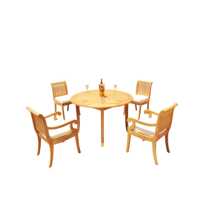 Ensemble de salle à manger 5 pièces Masuda, L 52 po x l 52 po x H 30,5 po, 4