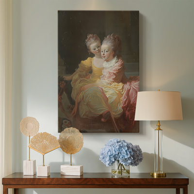 The Two Sisters -Gallery Wrapped Canvas by Jean-Honoré Fragonard