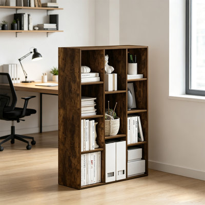 Bibliothèque autoportante de 11 cubes, meuble de rangement ouvert pour salon, chambre, bureau et salle d'étude
