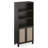 Stylish Rattan Doors Bookcase with Ample Storage, Versatile Design for Modern and Rustic Interiors.-871041063