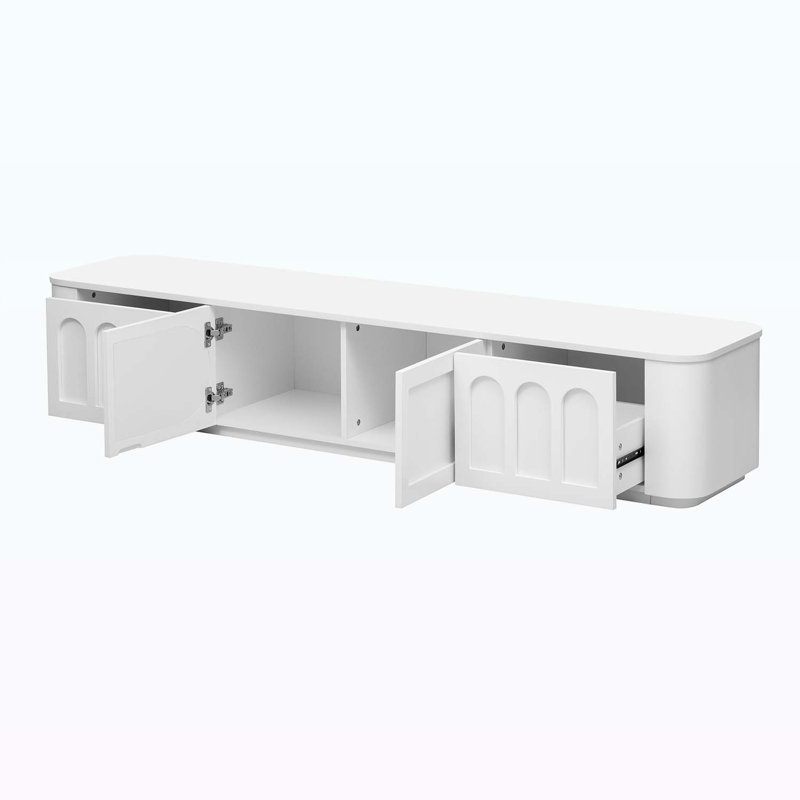 70.9'' Modern Console Table, White