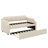 Twin Size  Linen Upholstered Daybed Sofa Bed With Pull-Out Trundle Design-1480252240