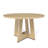 Mid-Century 47 Inch Wood Round Pedestal Dining Table for 4 - 6 people, Farmhouse Rustic Kitchen Dinner Table with Cross Base For Home, Dining Room, Living Room Furniture, Effortless Assembly-1291660188