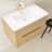 30 In. W X 18 In. D X 20 In. H Single Sink Wall-Mounted Bath Vanity  With White Ceramic Top-873758400