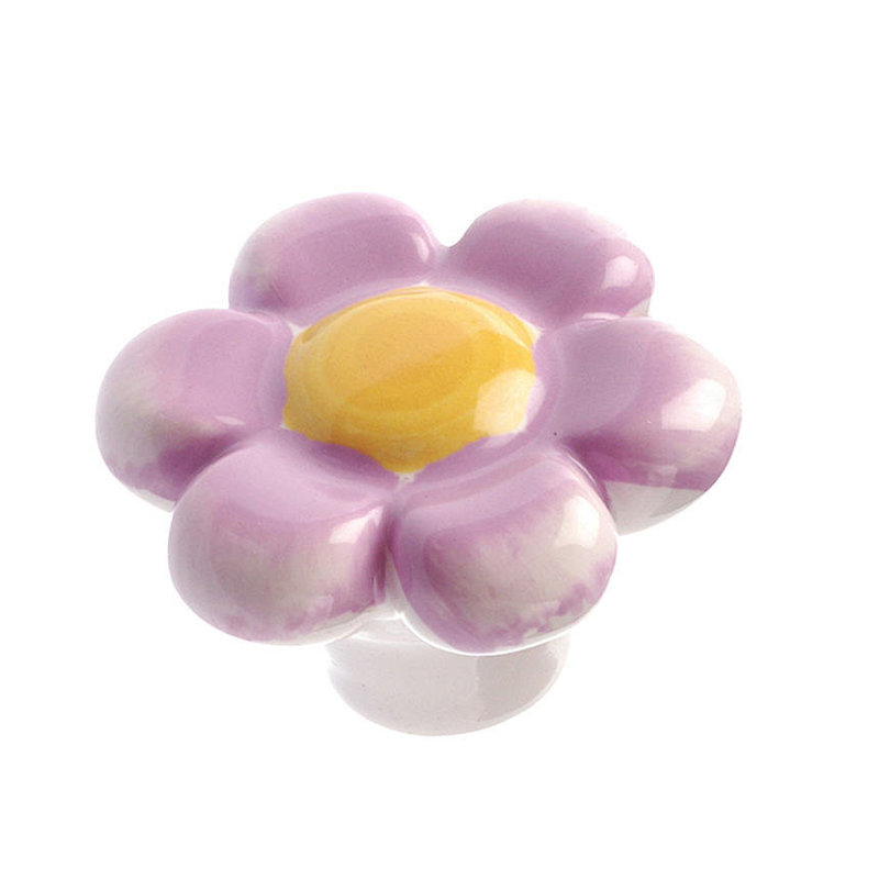 Poignée fantaisie Expression Flower, Mauve pastel