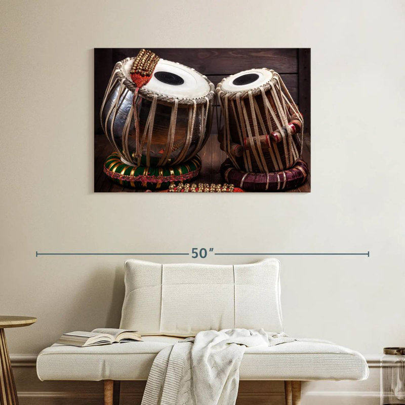Abarca Tabla Drums And Bells, 26" H x 39" W