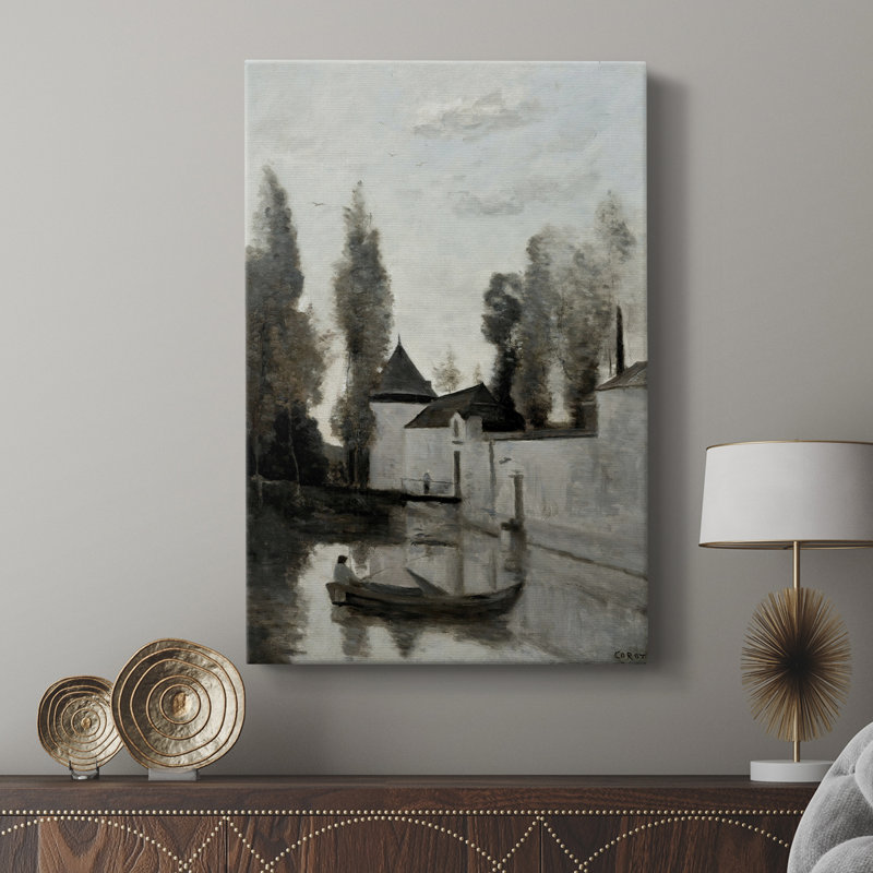 Paysage rétro CXCI - galerie enveloppée Cavas, H 18 po x l 12 po