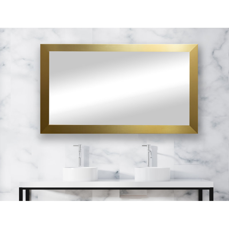 Miroir Coles en or, 38,5 po x 77,5 po