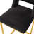 26" Upholstered Counter Barstool With Low Back And Metal Frame Modern Kitchen Island Seating-1386865882