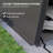 Abri de garage 11 pi x 20 pi avec fenêtres de ventilation, gris foncé