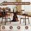 Table ronde avec chaises sans accoudoirs, ensemble de salle à manger pour salon, restaurant-186021007