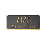 Silvia 2-Line Lawn Address Sign