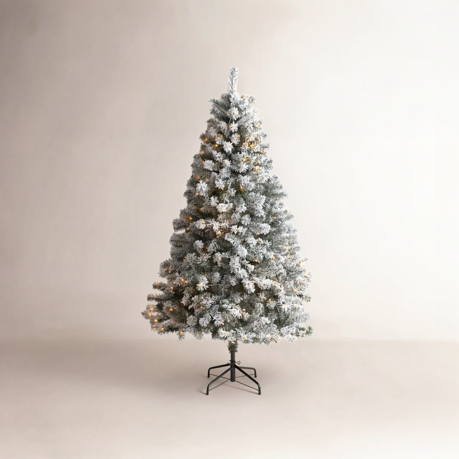 Lighted Artificial Christmas Tree, 7' H
