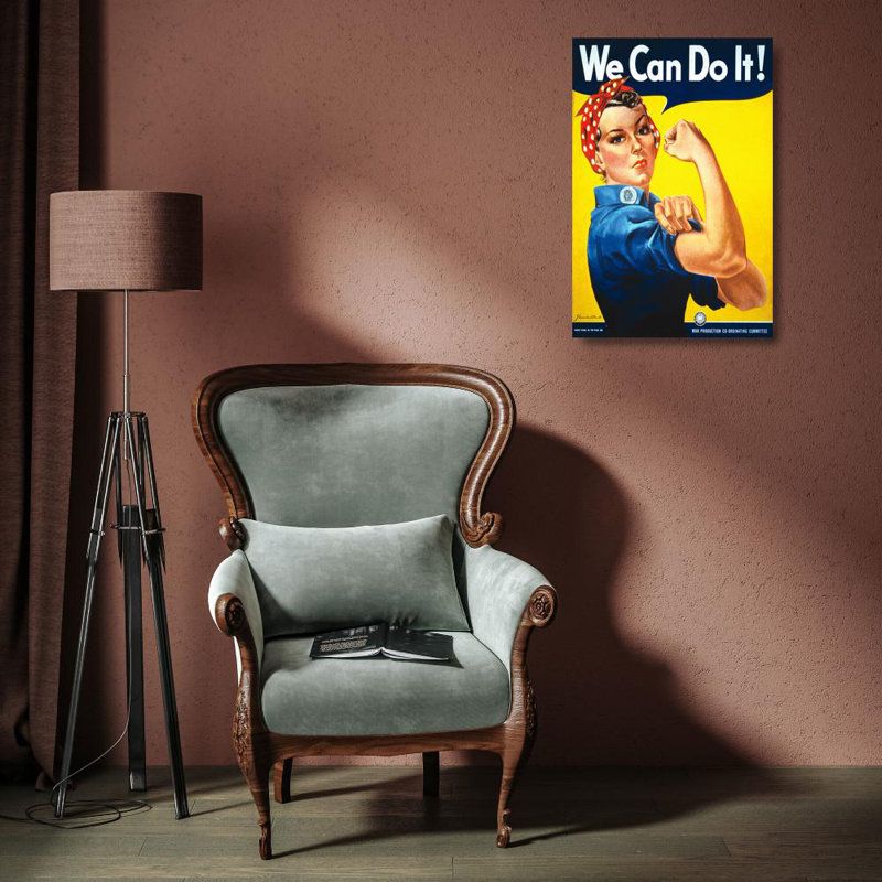 Rosie The Riveter - We Can Do It, H 18 po x l 12 po