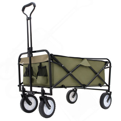 Wagon pliable pliable avec système de cerclage